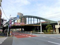 明治通り三ノ輪の常磐線陸橋