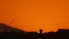 二十六夜山左に