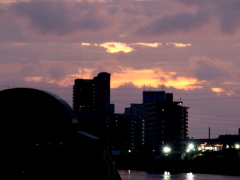 尾竹橋の夕景