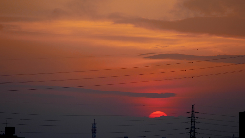 隅田川の夕景