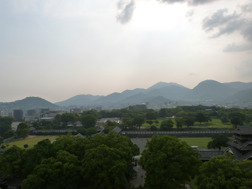 熊本城の天主からの眺め４