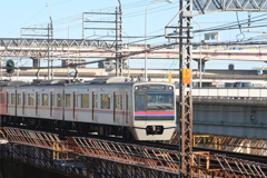 千住柳原金八土手から京成本線