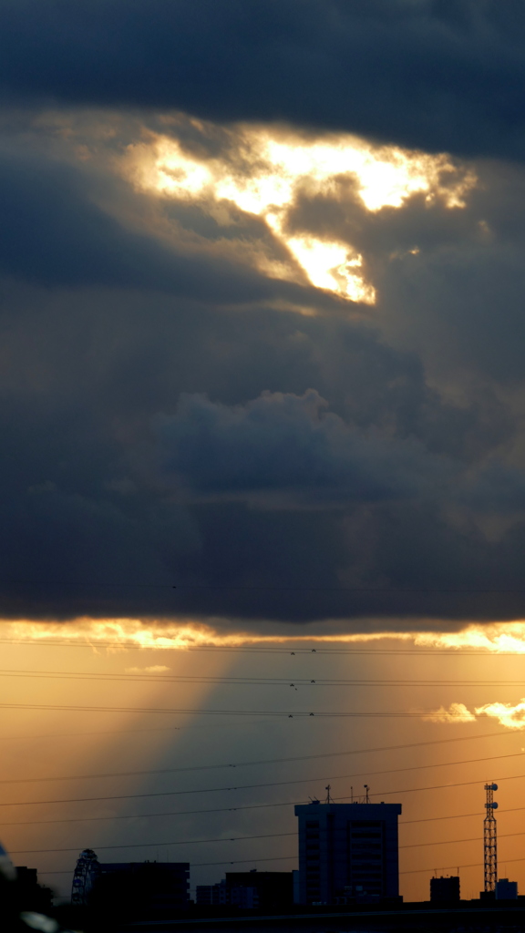 雲の下のグラデーション