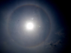 土手から天頂にアーク