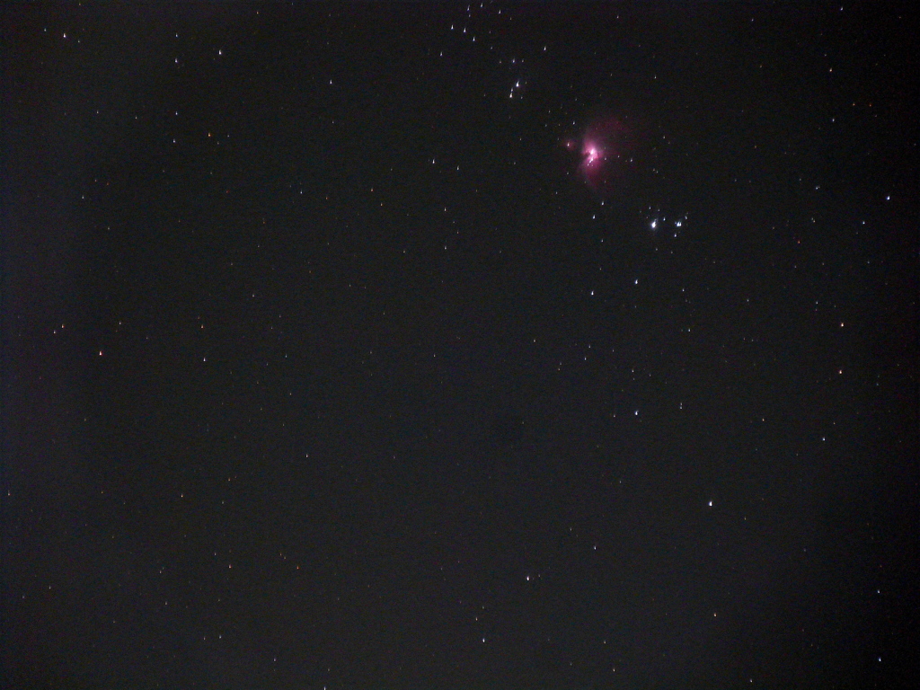 少し良くなったかな？都内でM42星雲撮ってみた。少し流れた