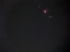 少し良くなったかな？都内でM42星雲撮ってみた。少し流れた