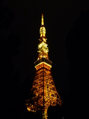 夜明け前の東京タワー