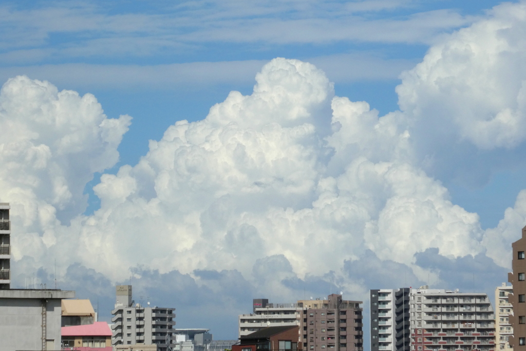何か馬鹿でかい雲