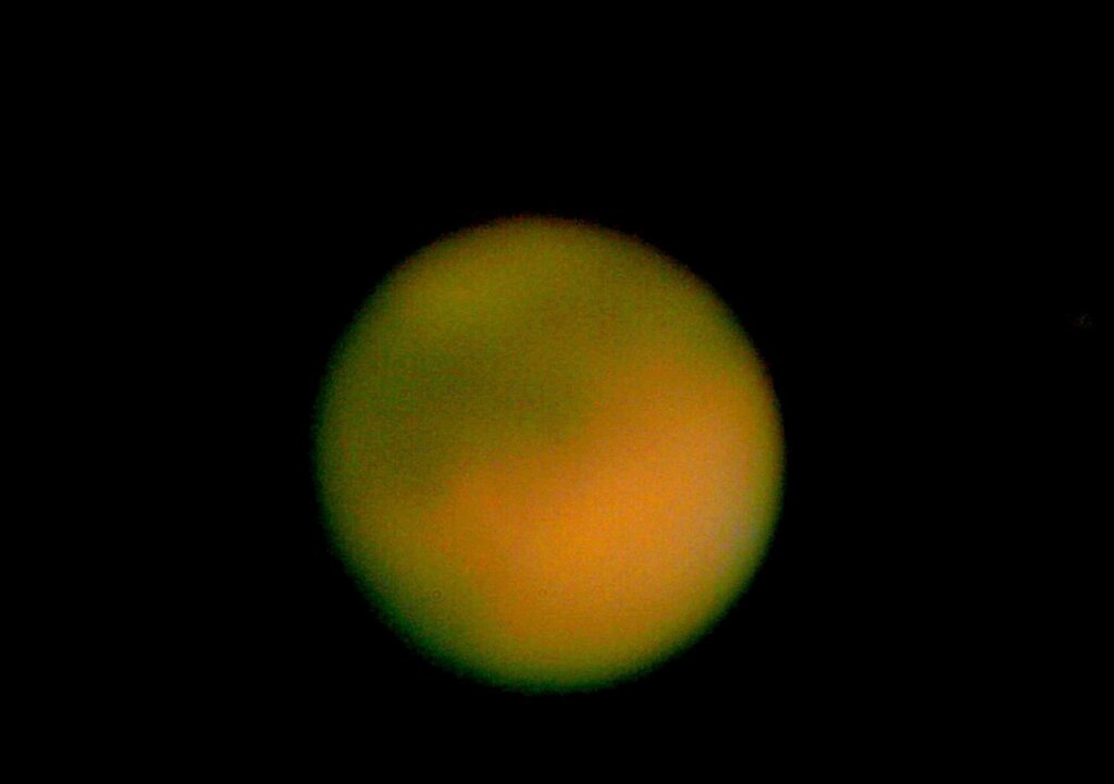 すこし画像処理したかつての火星