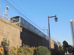 三河島の駅の常磐線