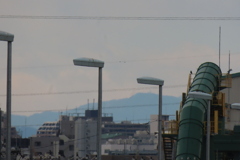 ミツ峠山左スロープ下の笊が岳と二十六夜山