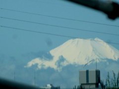 車中の富士山