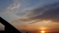 隅田川の夕日