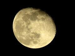 雲間に見えた月齢16.6