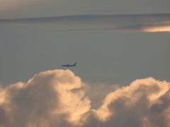 入道雲と飛行機２