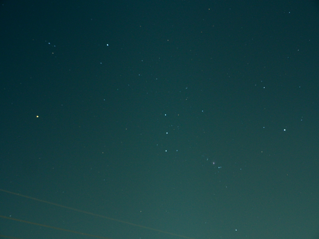 都内足立区で撮ったオリオン座