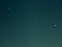 都内足立区で撮ったオリオン座