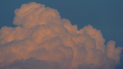 東の夕雲