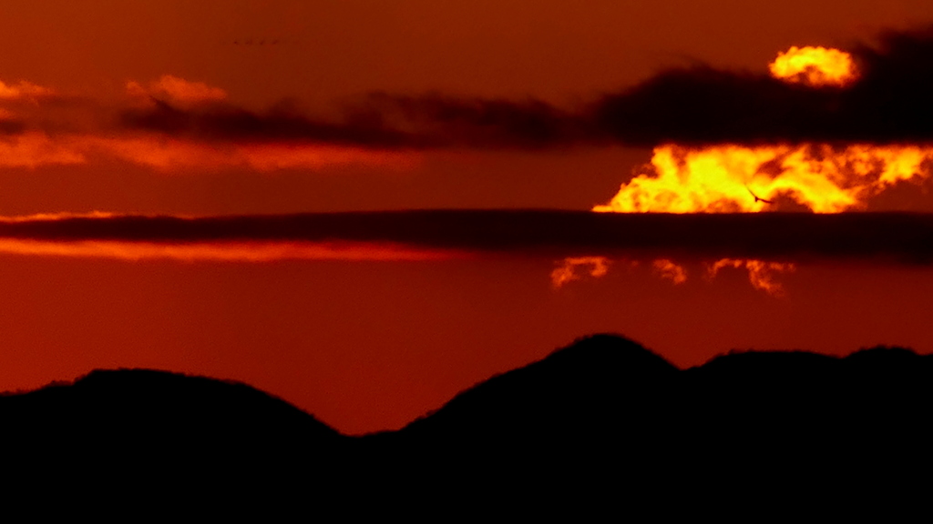 丹沢山の夕雲