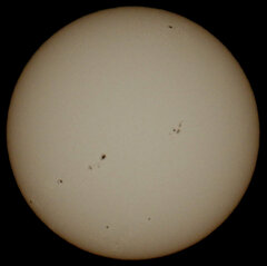 '23.7.30.09:48.の複数枚で画像処理した東京の太陽面