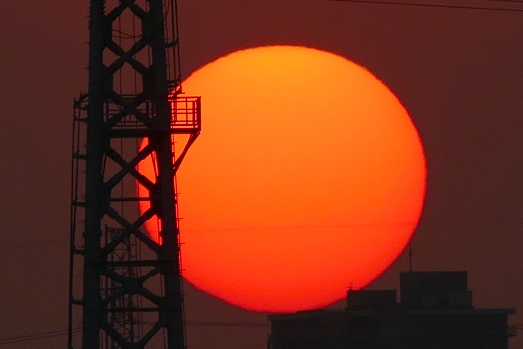 隅田川鉄塔の夕日