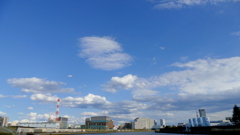 雨あがった隅田川の気象