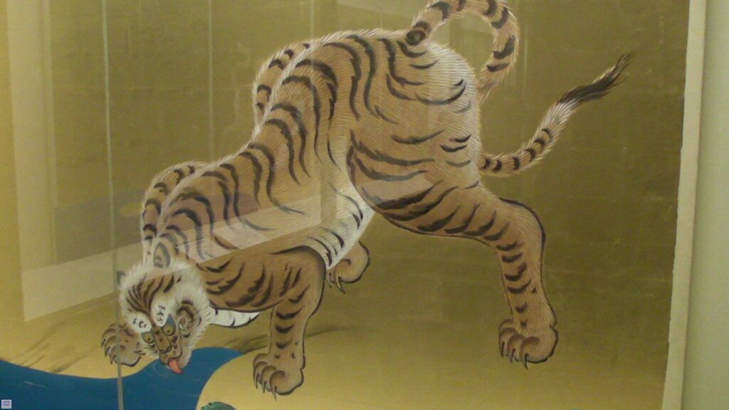 名古屋城内の虎の