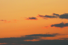 西新井橋から西雲と一白点