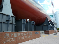 広島呉の大和ミュージアムの前にある大型潜水艦