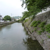 豆田町の永山城址のお堀の風景