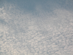 高積雲と巻積雲