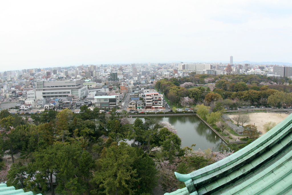 名古屋城の天主からの眺め２
