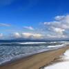 晴れてきたので砂浜に