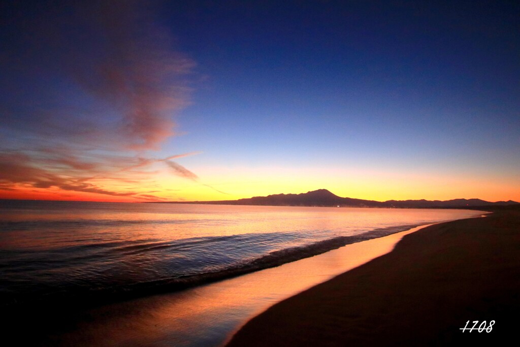 今日の日の出前