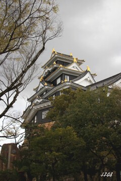 光る城