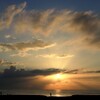 今日の砂浜
