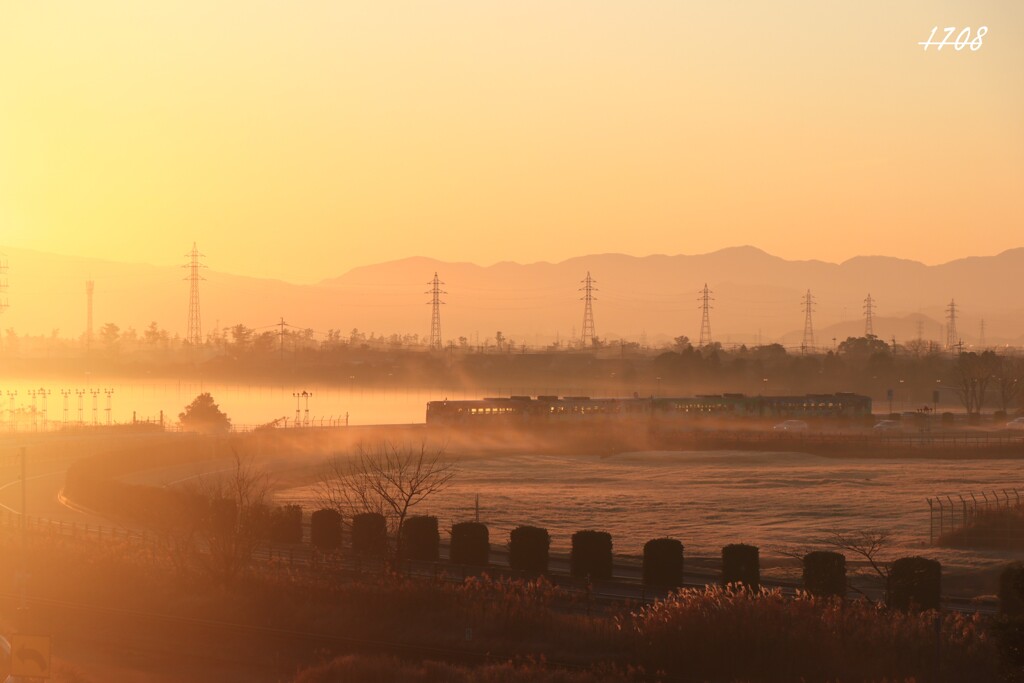 早朝の境線