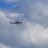 上空に海保ヘリ