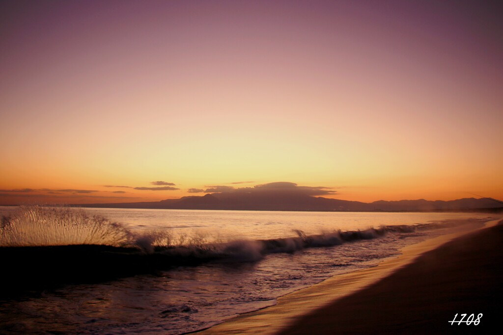 今日の日の出前