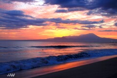 昨日の日の出前