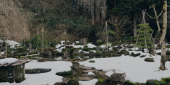 鶴岡市の玉川寺の雪景色