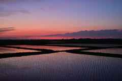 田舎の夕暮れ