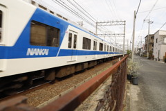南海電車高野線浅香山駅付近