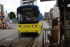 阪堺電気軌道新今宮駅前駅にて