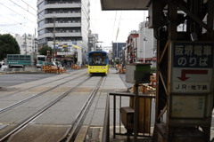 阪堺電気軌道新今宮駅前駅にて