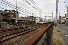 南海電車高野線浅香山駅付近にて
