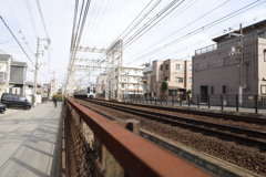 南海電車高野線浅香山駅付近にて