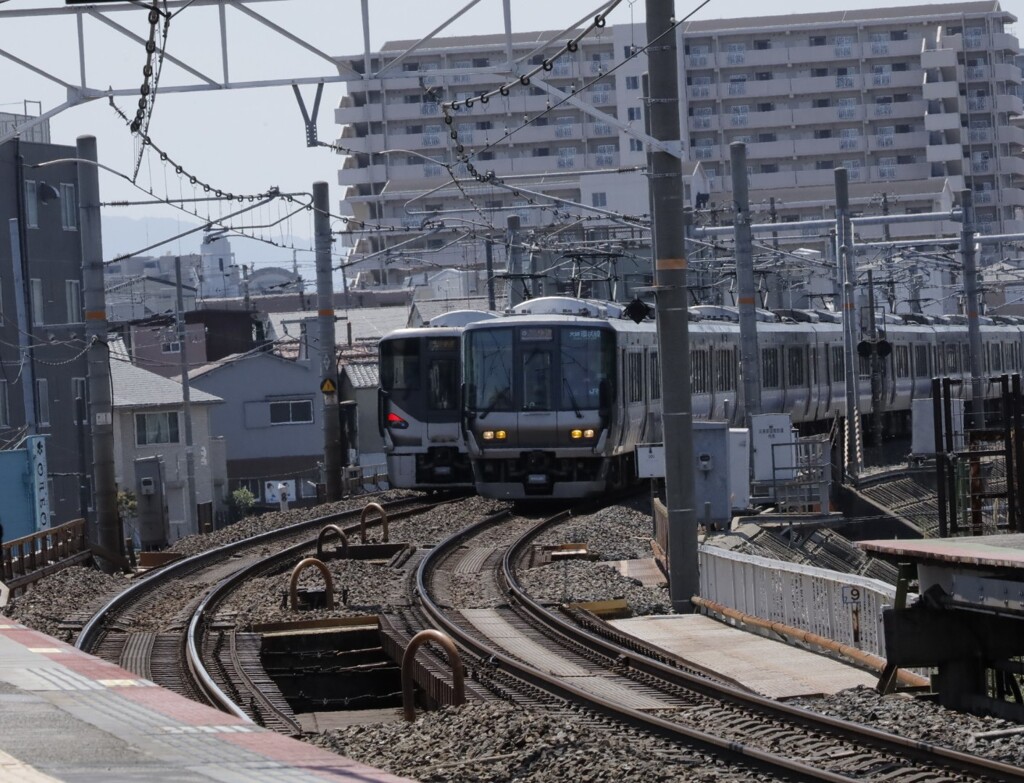 JR浅香駅にて