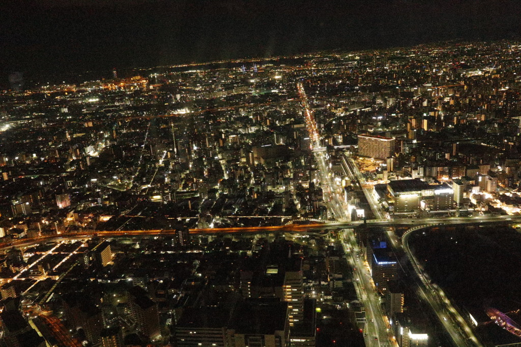 あべのハルカス展望台より夜景