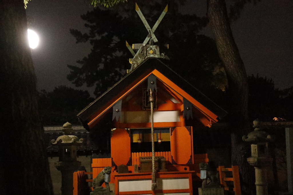 住吉大社の本殿横の社殿